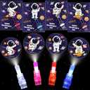 28 Pack Valentiens Day Gifts for Kids Classroom, Valentines Day Cards with LED Finger Lights for Kids School, Valentines Light Up Toys for Kids Class Exchange Gifts Valentines Party Favors Boys Girls