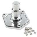 Motorcycle Push Button Solenoid Cover Starter Engine Starter for Harley 1991-2017 Softail Dyna Sposter Big Twin Model (Chrome)