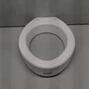 Carex Toilet Seat Riser, Elongated Raised Toilet Seat Adds 3.5 inches to Toilet Height, for Assistance Bending or Sitting, 300 Pound Weight Capacity Toilet Riser