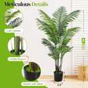 Suntee 5ft Artificial Palm Tree, 2 Pack Artificial Plants Indoor for Office Living Room, Tall Fake Trees Tropical Areca Floor Plant, Large Fake Plants Porch Garden Patio Decor