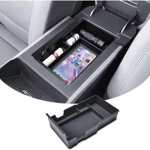 RUNROAD Center Console Organizer Tray Compatible with 2025 2026 GMC Terrain Accessories, Armrest Storage Organizer Box For Terrain Middle Console Tray Elevation AT4 Denali Auto Interior Accessory