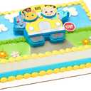 DECOPAC DecoSet CoComelon Ready for Adventure! Cake Topper, 4 Piece Cake Decoration Set With JoJo, Kittens, Wally, and Ello Puzzle Jigsaw (27978)