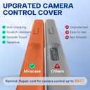Miracase Magnetic for iPhone 17 Pro Case, Compatible with MagSafe, Integrated Silicone Camera Control Cover, 3.0mm Thicken Shockproof Drop Protection Phone Case for 17 Pro,Orange