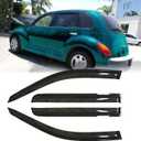 94511 Sunproof Waterproof Side Window Wind Deflector Window Visor fit for 2001-2010 PT Cruiser, 4pcs Protective Replacements Rain Guards Set