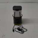 1PC 6500K White Light LED Camping Lantern Rechargeable 1000LM, 4500mAh Power Bank, Flashlight for Hurricane Emergency, Hiking, IP44 Waterproof Lantern(Black)