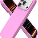 ORNARTO Compatible with iPhone 17 Pro Case 6.3", Slim Liquid Silicone 4 Layers Full Covered Soft Gel Rubber Shockproof Cover, Protective Phone Case for iPhone 17 Pro-Cherry Blossom