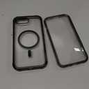 Diaclara Magnetic Designed for iPhone 16e Case, Full Body Rugged Case with Built-in Screen Protector,[Compatible with MagSafe] Soft TPU Bumper Cover for iPhone 16 E 6.1" (Clear Black)