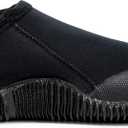 Cressi Neoprene Adult Anti-Slip Sole Boots for Water Sports: Scuba Diving, Snorkeling, Rafting, Windsurfing, Italy-made, 12,Black