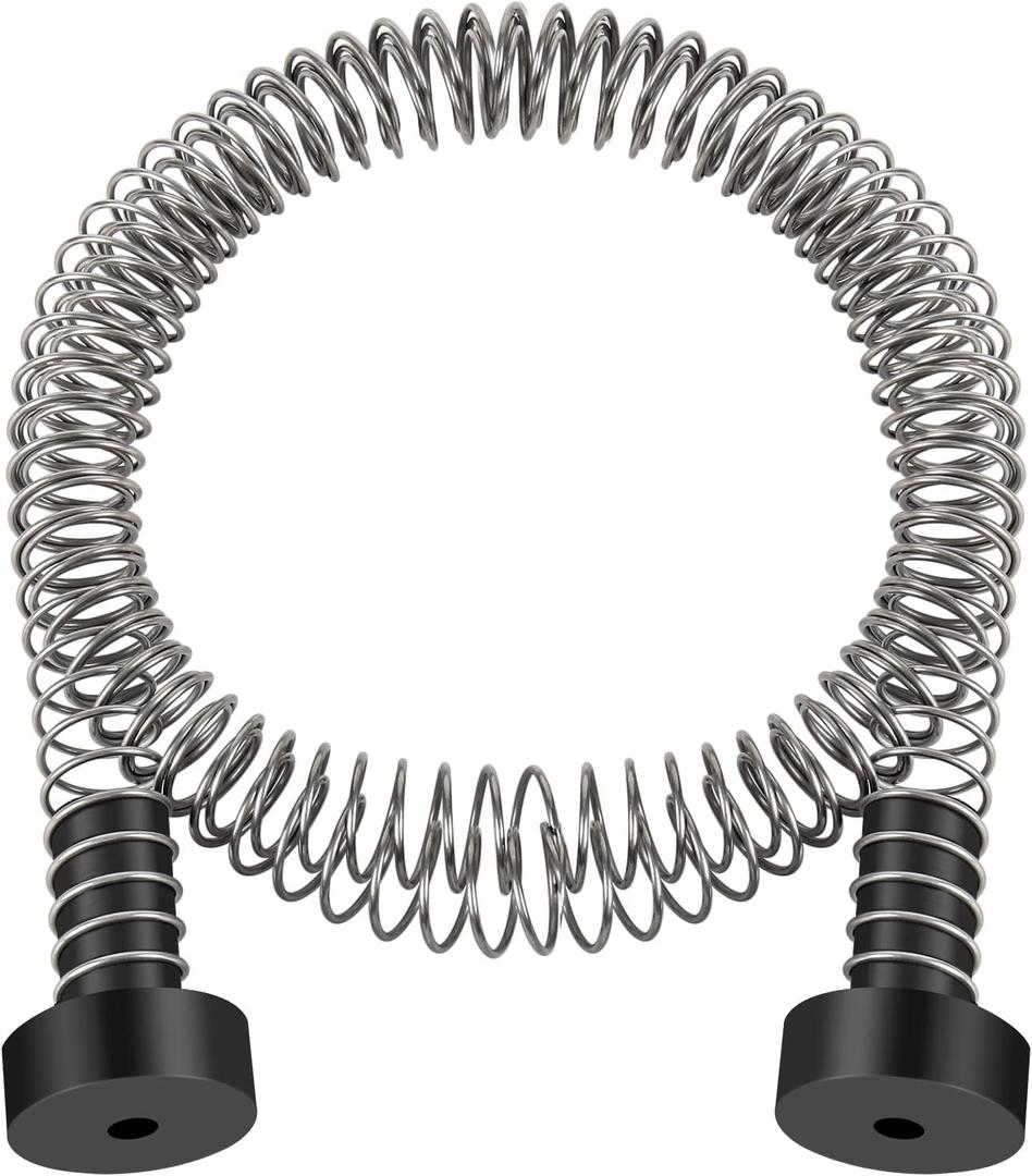 NTR Zipline Spring Brake Extra Long 6.6FT, Kids Backyard Heavy Duty Zip Line Brake System/Stop/Stopper, High-Strength Compression Stainless Steel Spring, Ziplines Parts for up to 3/8 Inch Cable