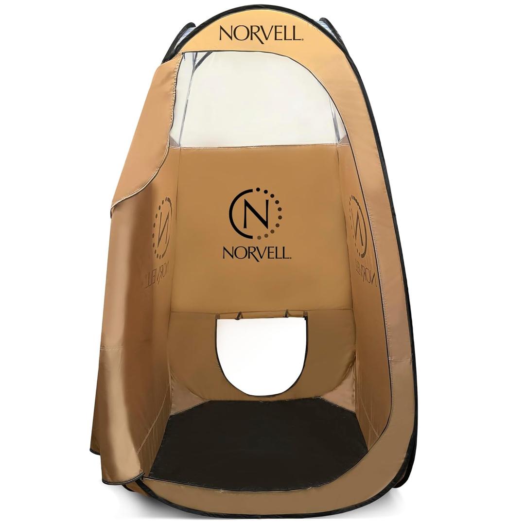 Norvell XL Portable Spray Tan Tent  Extra Large Pop Up Booth for Professional Sunless Tanning, Mobile Spray Changing Room with Carry Bag & Easy Clean Floor for Self Spray Tan Application