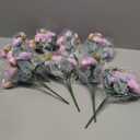 Yunsailing 8 Pack Artificial Peony Flowers Faux Silk Hydrangea Bouquet Wedding Home Table Decor Reusable Bouquet of Rose Flower for Birthday Wedding(Pink Purple)