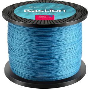 3 x Calamus Bastion Braided Fishing Line -Abrasion Resisting Braided Lines  Thin Diameter Superline  Zero Stretch  4 Strand MultiTuf Fiber Braid Line (65 LB - 150 Yds, Blue)