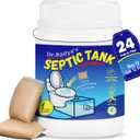 Dr.Raifya's Septic Tank Treatment Pods - 24 Pcs for 2-Year Supply | Beneficial Bacteria & Enzymes Formula Ultra Concentrated for Clog Prevention & Odor Elimination | Suitable for All Septic Systems