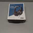 AOC USB Headset with Microphone for PC, Over-Ear Wired Headphones with Mic, Noise-Cancelling Boom, 40mm Audio Drivers, USB-A/C Compatibility for Office, Call Centers & Online Meetings (Black)