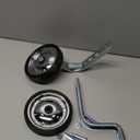 Training Wheels Little World Heavy Duty Rear Bicycle Stabilizers Mounted Kit Compatible for Bikes of 14 16 18 Inch, 1 Pair-Stronger Version (silver)