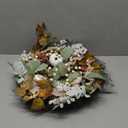 Fall Decor - Fall Decorations for Home - 18 Inch Autumn Maple Leaf Pumpkin Pine Cone Berry Wreath - Fall Wreath for Thanksgiving Halloween Farmhouse Harvest Front Door Outdoor Indoor Window Wall