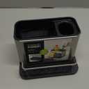 Joseph Joseph Surface Sink Caddy Stainless Steel Sponge Holder Organizer for Kitchen, Large (Gray)