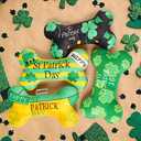 Lepawit St. Patrick's Day Dog Toys, 4 Pack Plush Bone Squeaky Dog Toys, Interactive St Patricks Day Dog Gifts for Small and Medium Dogs