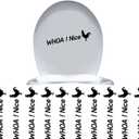 10 Packs Funny Cock Toilet Stickers, Waterproof Vinyl Decal with Whoa Nice Quote, Removable Self-Adhesive for Restroom Door, Seat Decor Accessories