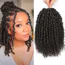 Passion Twist Hair - 8 Packs 10 Inch Passion Twist Crochet Hair For Women, Crochet Pretwisted Curly Hair Passion Twists Synthetic Braiding Hair Extensions (10 Inch 8 Packs, #4)
