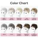 REECHO Hair Topper, Short Wiglet Hair Topper for Women with Thinning Large Coverage Synthetic Top Crown Hairpiece for Women - Medium Brown
