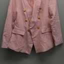CRAZY GRID Womens Casual Blazer Jacket Gold Button Long Sleeve Work 0ffice Blazer Lapel Open Front Jacket, L