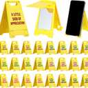 Sosation 24 Pcs Employee Appreciation Gifts Bulk A-shaped Warning Sign-style Phone Stand for Desk Office Worker Thank You Gift for Administrative Assistant Team Coworkers Staff Nurse Teacher Week