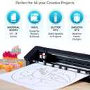 Silhouette Cameo 5 pro MK II - 24" Cutting Mat, Power Cords, Built in Roll Feeder, Silhouette Studio Software