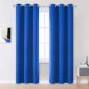 Royal Blue Blackout Curtains 84 Inch Length - Thermal Insulated Grommet Bedroom Curtains Panels Boys Room Darkening Curtains for Living Room(Bright Royal Blue, 42 x 84 Inches, 2 Panels)