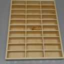 Stylish Wood Toy Cars Display Case with Removable Shelves, Wall-Mountable Organizer for Toy Cars and Matchbox Cars, Includes Hanging Screws (Wood-30 Slots)