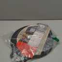 Victoria Round Cast Iron Grill. Double Burner Griddle, with Removable Coil Handles Seasoned with 100% KoBibir Certified Non-GMO Flaxseed Oil, 12.5 Inch, Black