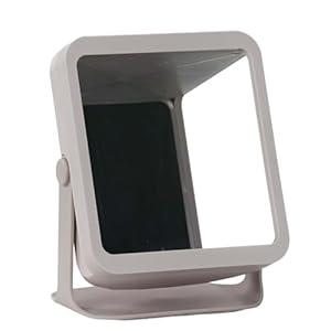 Non-Reversing Mirror with Authentic Image Reflection - Inverted Mirror for Clear, Accurate Makeup & Grooming, Desktop Vanity Essential