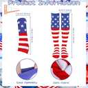 4th of July Tutu Set Independence Day Costume Red White and Blue Tutu Patriotic Costume Accessories Halloween Cosplay Party