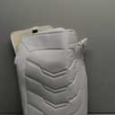 Car Seat Cover Luxury Nappa Leather Rear Seat Cover for Tesla Model Y Back Car Seat Bottom Protector, Heavy Duty Seat Cushion Without Backrest (White STG)