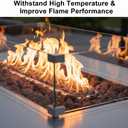 Mr. Fireglass 10 Pounds Red Natural Lava Rock for Indoor Outdoor Gas Fire Pits Fireplaces | Volcanic Lava Stones for Decorating Garden Landscaping, Potted Plants, 0.3"-0.6"