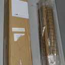 LazBlinds No Tools No Drill Cordless Bamboo Roman Shades, Light Filtering Window Treatment, Roll Up Bamboo Blinds for Windows 22'' W x 48'' H, Eastfield Teak