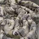 Levtex Home  Tamsin Grey Quilt Set  King Quilt + Two King Pillow Shams  Modern Paisley  Grey Taupe OffWhite  Quilt Size (106x92in.) and Pillow Sham Size (36x20in.)  Reversible  Cotton