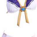 MEOWCOS Women's Swimsuits Two-Piece Swimsuit Halter Bikini Set Bathing Suit Swimwear L