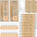 Lincia 20 Sets Christian Mother's Day Birthday Gifts Bulk with Bible Verse Bookmarks, Bamboo Pens Keychains Religious Inspirational Gifts for Church, Sunday School, Pastor, Teacher Graduation