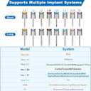 Universal Implant Driver Kit, High Precision Dental Implant Torque Wrench, 16pcs Screwdriver for Dental Implant, Torque Value of 10-70Ncm, Autoclavable Universal Implant Kit
