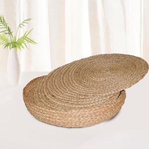 Art PineCone's Woven Cotton Rope Round Placemats Set of 4 with Holder Included, Non-Slip, and Heat Resistant Shabby Chic Placemats (Seagrass, 13 inches, 6PC)