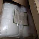 OakRidge Satin Fleece Blanket, Full/Queen, Twin or King Size 100% Polyester Lightweight Fabric and Cozy Satin Binding Edges in Tightly Folding Travel Blanket, White