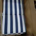 Outdoor Patio Chair Cushions Set of 4, Water Resistant Square Seat Cushions with Ties, 20"x17" All Weather Seating Cushions for Outdoor Furniture, 20 x35.82inch