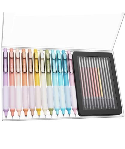 Mr. Pen- Retractable Gel Pens, 12 Pack, Colorful Ink Gel Pens with Case and 12 Refills, Gel Pens Fine Point 0.5mm, Retractable Pens, Cute Pens, Aesthetic Pens for Journaling Fine Tip Pens