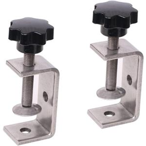 Heavy Duty C-Clamp Tiger Clamp Wood Clamps Stainless Steel C-Clamp for Welding Carpenter Building Household Mount G-Clamp With Wide Jaw Openings 2PCS (47mm)