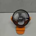 Rozlchar Portable Cordless Fan Compatible For Ridgid 18V Battery, Work for L1815R B1820R L1830R, Brushless Motor With USB A/C Fast Charging For Camping Workshop and Construction Site(No Battery) Orange