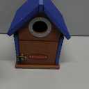Kingsyard Recycled Plastic Bird House for Outdoors - Weatherproof Nesting Box with Clear View Panel & Predator Guard for Bluebird Wren Swallow Finch, Blue