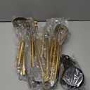 Gold Kitchen Utensils Set, Kyraton 38 Piece Silicone kitchen Cooking Utensils Set with Utensil Rack, Spoon Spatula Set, Non-Stick kitchen Gadgets, Dishwasher Safe