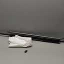 Easy Set Up RAUBAY 59.8 x 82.7in Collapsible White Backdrop Screen Portable Retractable Panel Photo Background with Stand for Video Conference, Photographic Studio, Streaming