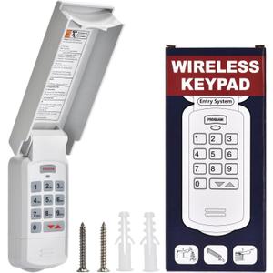 Garage Door Opener Keypad Replacement Compatible with All Genie Overhead Door Intellicode CodeDodger and DIP Switch Garage Door Openers, Wireless Keypad Keyless Entry GK-R OKP-BX, 315/390 MHz